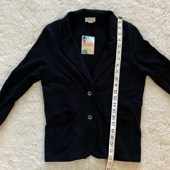 ❤️ Fighting Eel Black Blazer Size Large NWT - Picture 4 of 9